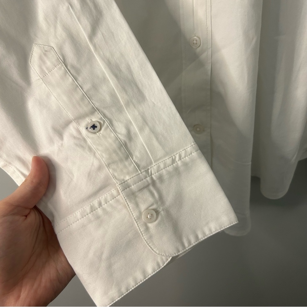NWT J.Crew Slim-Fit Stretch Cotton White Poplin Shirt - Picture 4 of 7